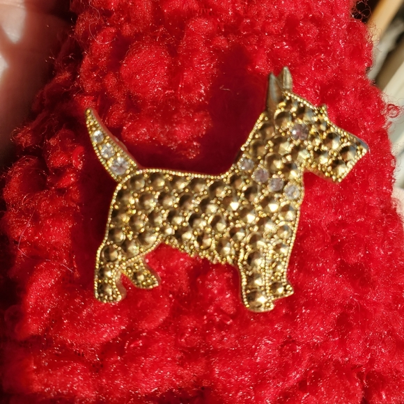 Vintage scottie terrier dog pin with rhine… - Picture 5 of 7